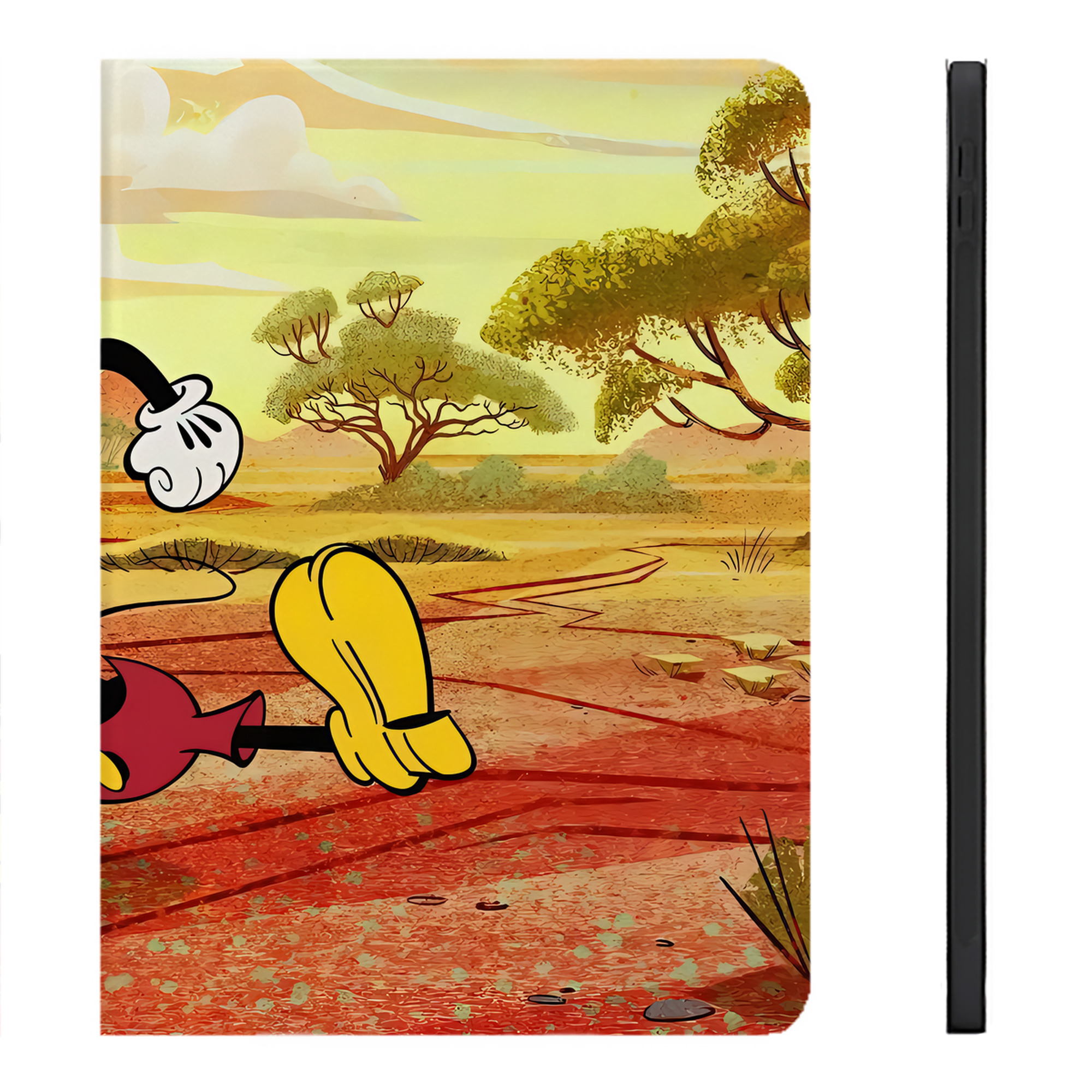 （画像用） ミッキーマウス Mickey Mouse IPadケース ペンホルダー付き ブックスタイルデザイン